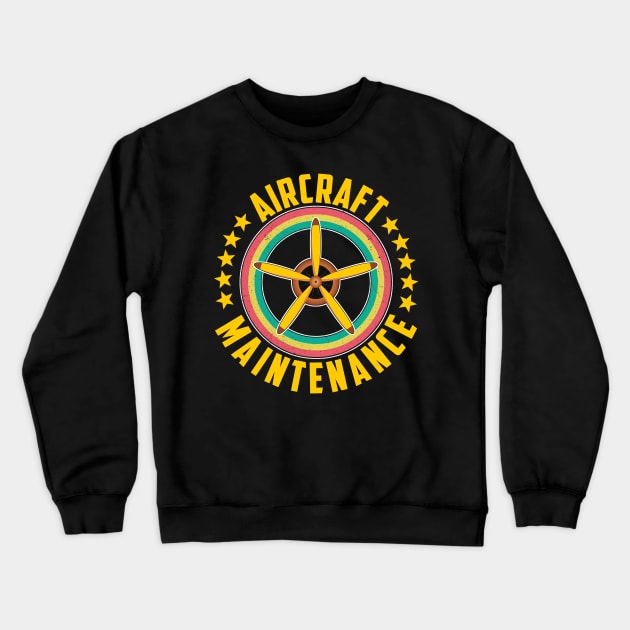 Aircraft Maintenance Crewneck Sweatshirt by sopiansentor8